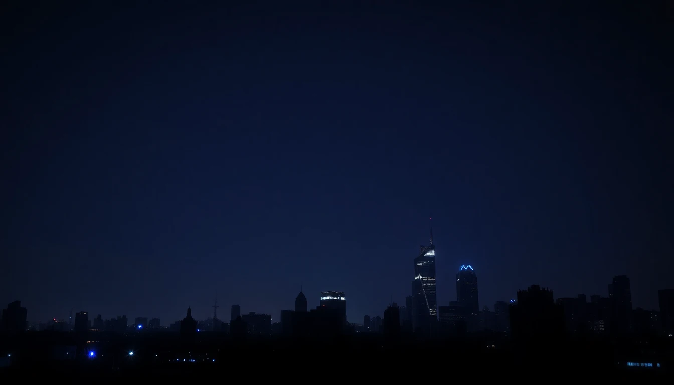 Skyline à noite